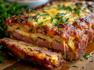 Delicious Chicken Cordon Bleu Meatloaf