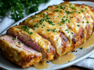 Delicious Chicken Cordon Bleu Meatloaf