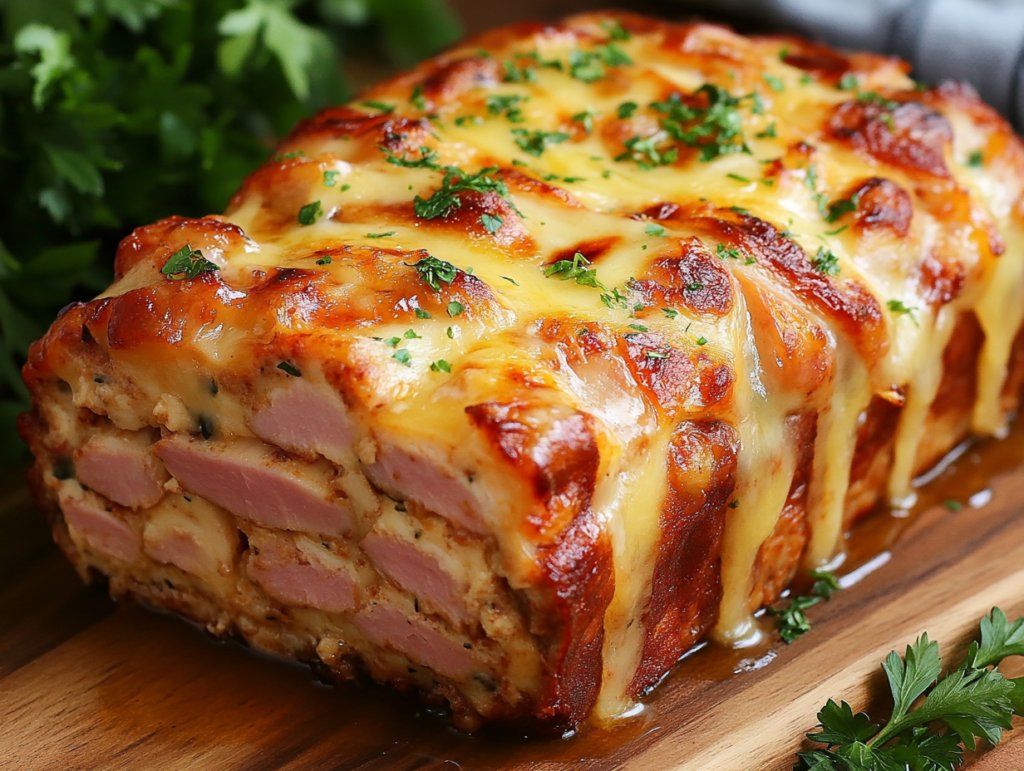 Delicious Chicken Cordon Bleu Meatloaf