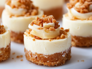 Apple Crisp Mini Cheesecakes