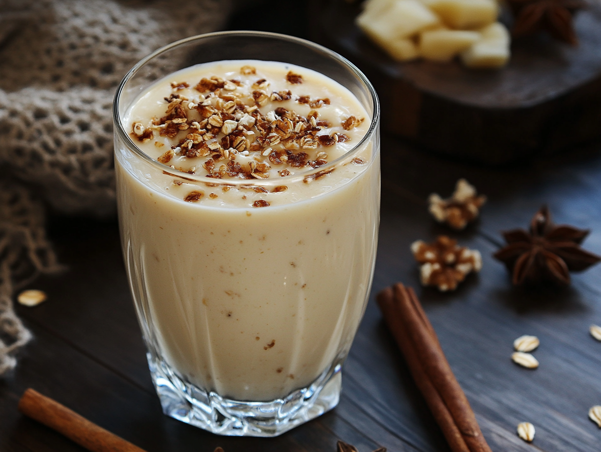Descubre cómo preparar un batido de plátano y avena cremoso y saludable. Perfecto para un desayuno lleno de energía y nutrientes