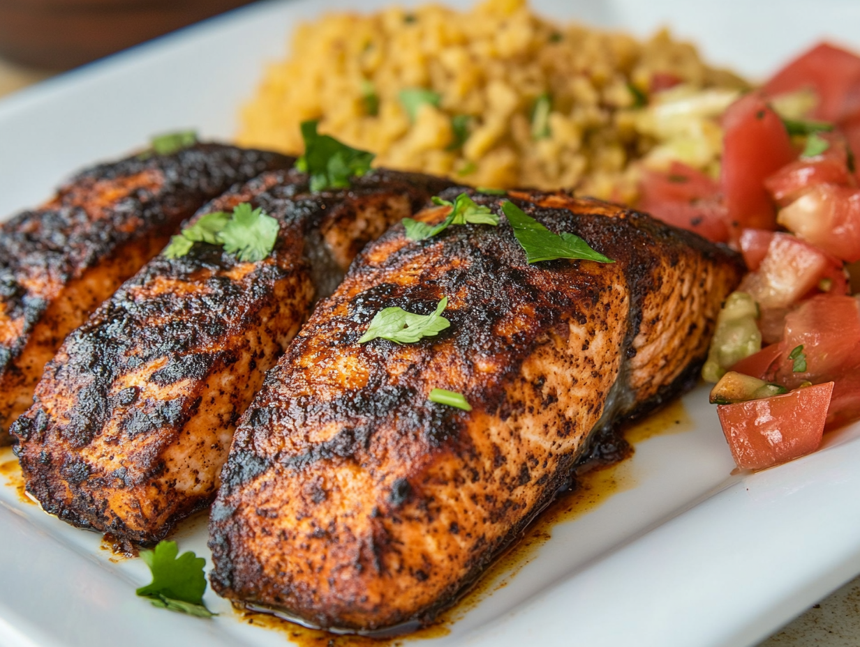Blackened Salmon or Tilapia