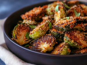 Crispy Parmesan Brussels Sprouts