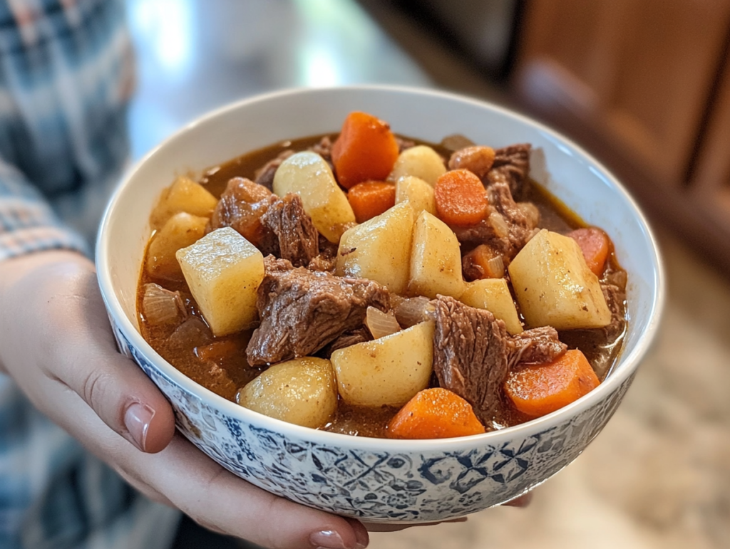 Savor a rich and tender Instant Pot beef stew in under an hour! Packed with juicy beef, veggies, and flavorful broth, perfect for a cozy dinner.