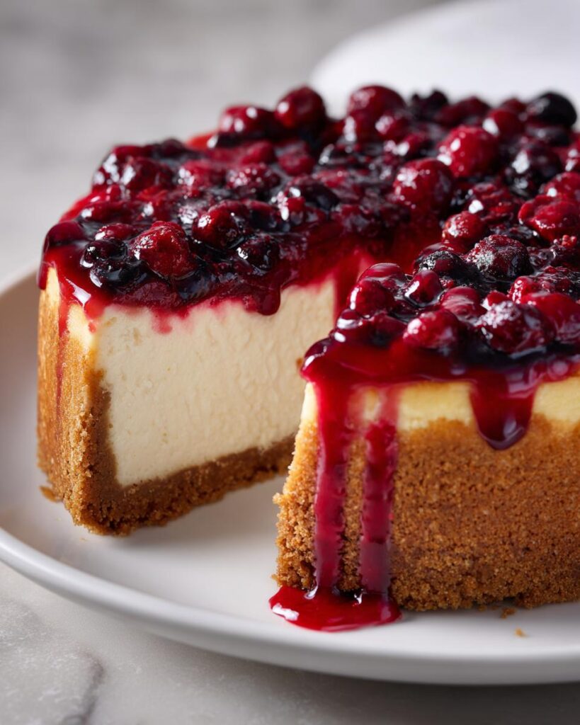 Bloody Berry Cheesecake
