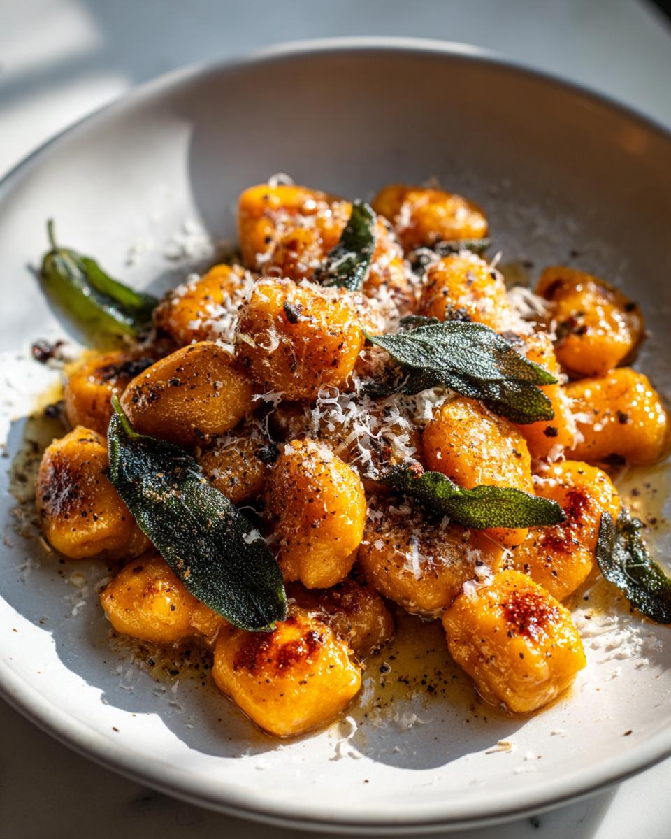 Pumpkin Gnocchi with Brown Butter Sauce for Cozy Fall Nights