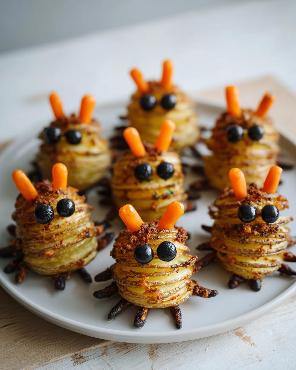 Transform Hasselback Potato Bugs into Spooky Halloween Treats