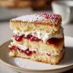Classic Victoria Sponge Cake with Festive Twist