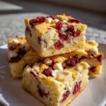 Cranberry White Chocolate Blondies You’ll Love
