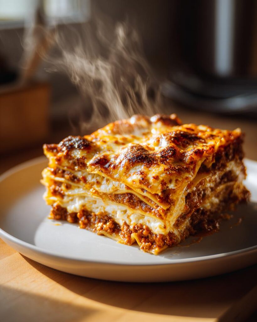 Easy Homemade Lasagna with Ricotta Layers