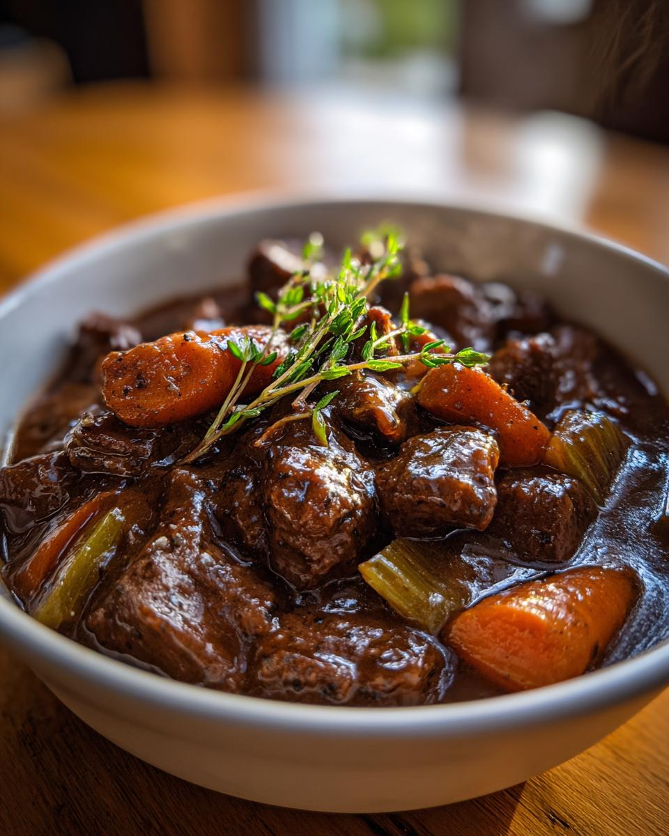 Hearty Beef & Guinness Stew (Irish Style)