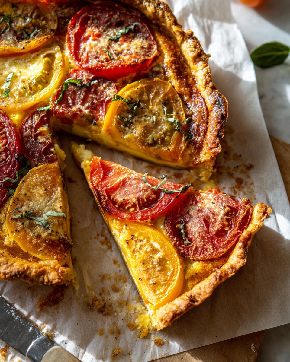 Heirloom Tomato Pie with Yogurt Crust