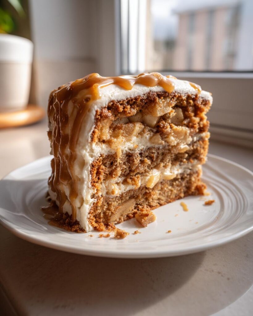 Spiced Apple Cake with Brown Sugar Frosting