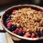 Summer Berry Crisp with Oat Topping