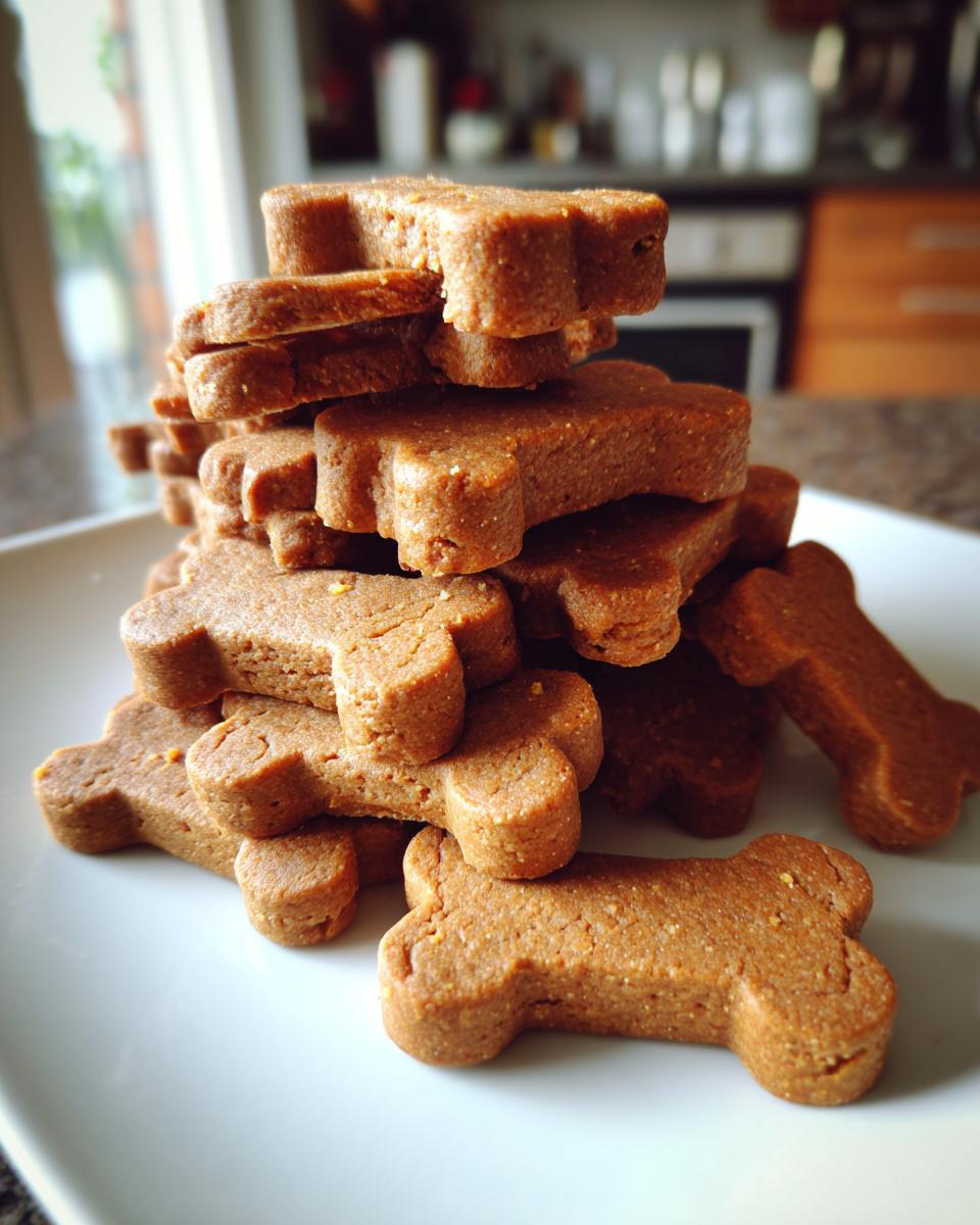 A stack of bone-shaped DIY pet treats, perfect for dog lovers.