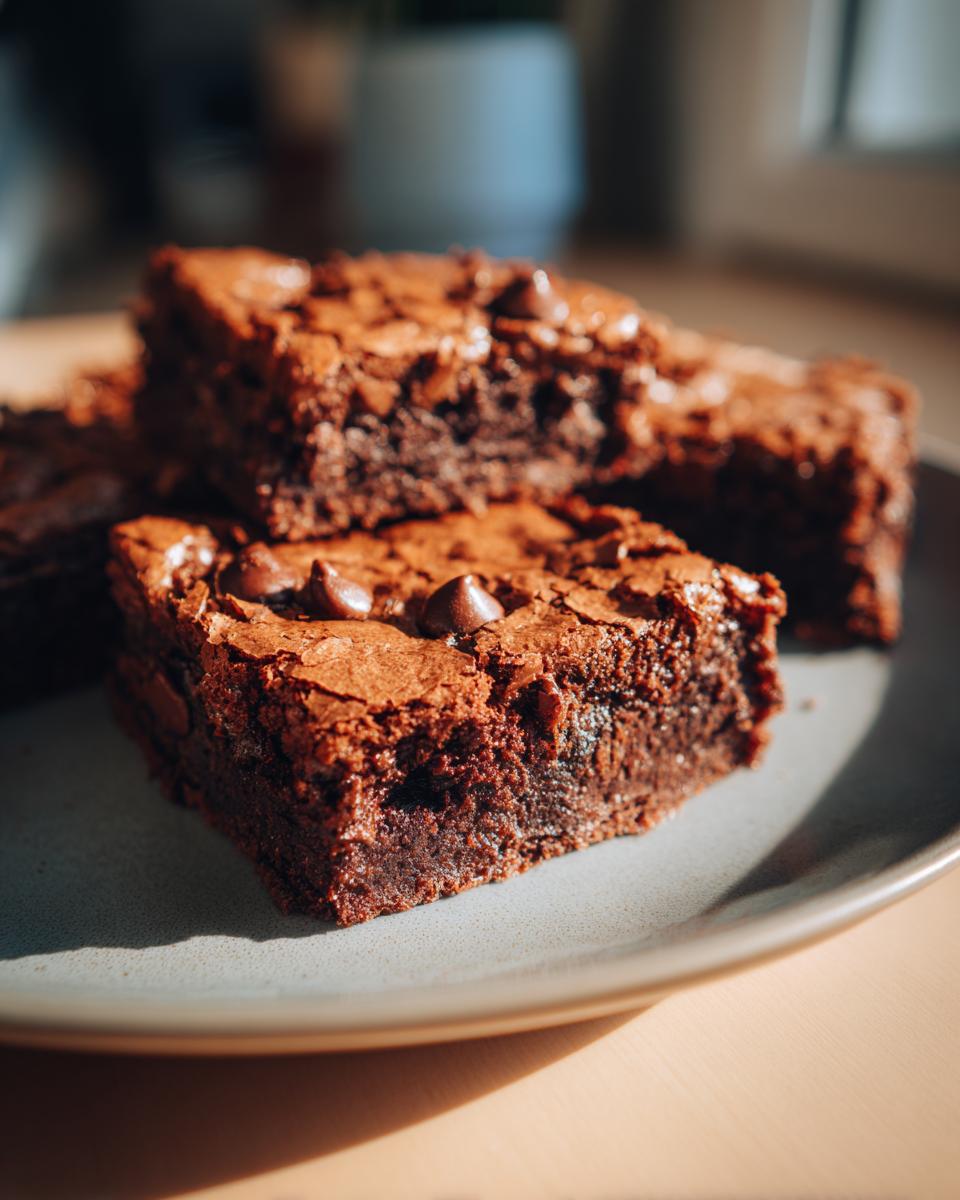Close-up of chocolate bars, the recipe for which is better than brownies, with chocolate chips.