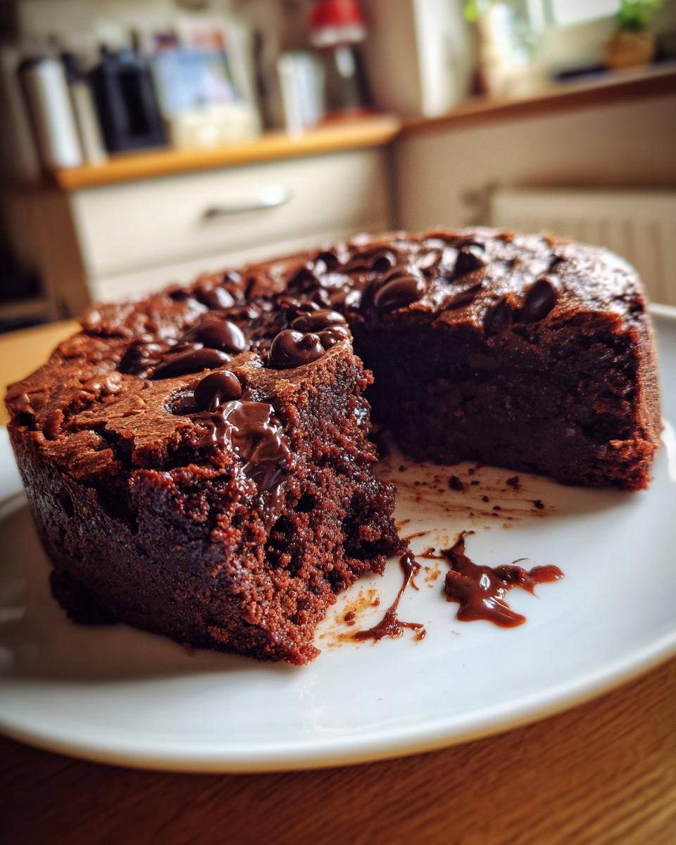 A slice of delicious chocolate cake, perfect for the recipe: This Dessert Is Almost Too Good to Share.