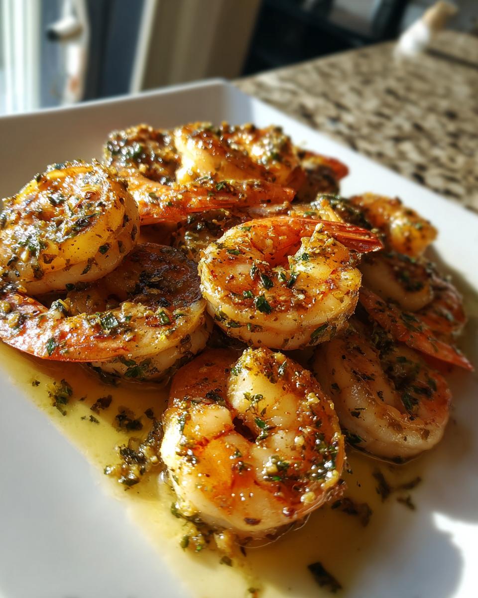 Close-up of garlic butter shrimp, a meal that takes minutes but tastes fancy.