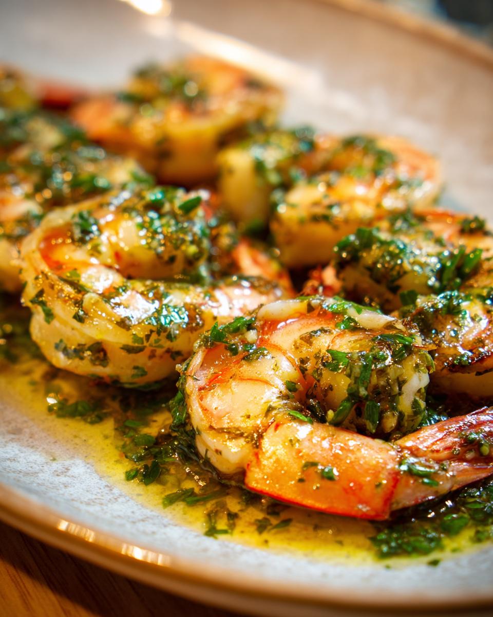Close-up of a delicious shrimp dish, perfect for when you want something that This Takes Minutes but Tastes Fancy.