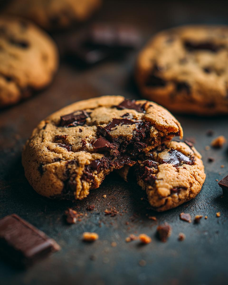 Close-up of a chocolate chip cookie, perfect dessert for family gatherings.