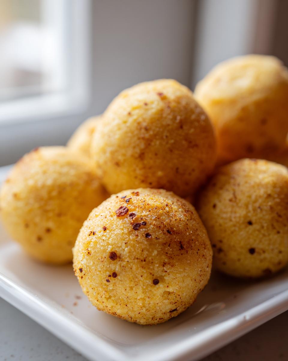 Close-up of several homemade anti-inflammatory cat treats on a white plate, ready to be served.