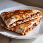 Close-up of freshly made Chocolate Crunchy Wraps, a delicious dessert.