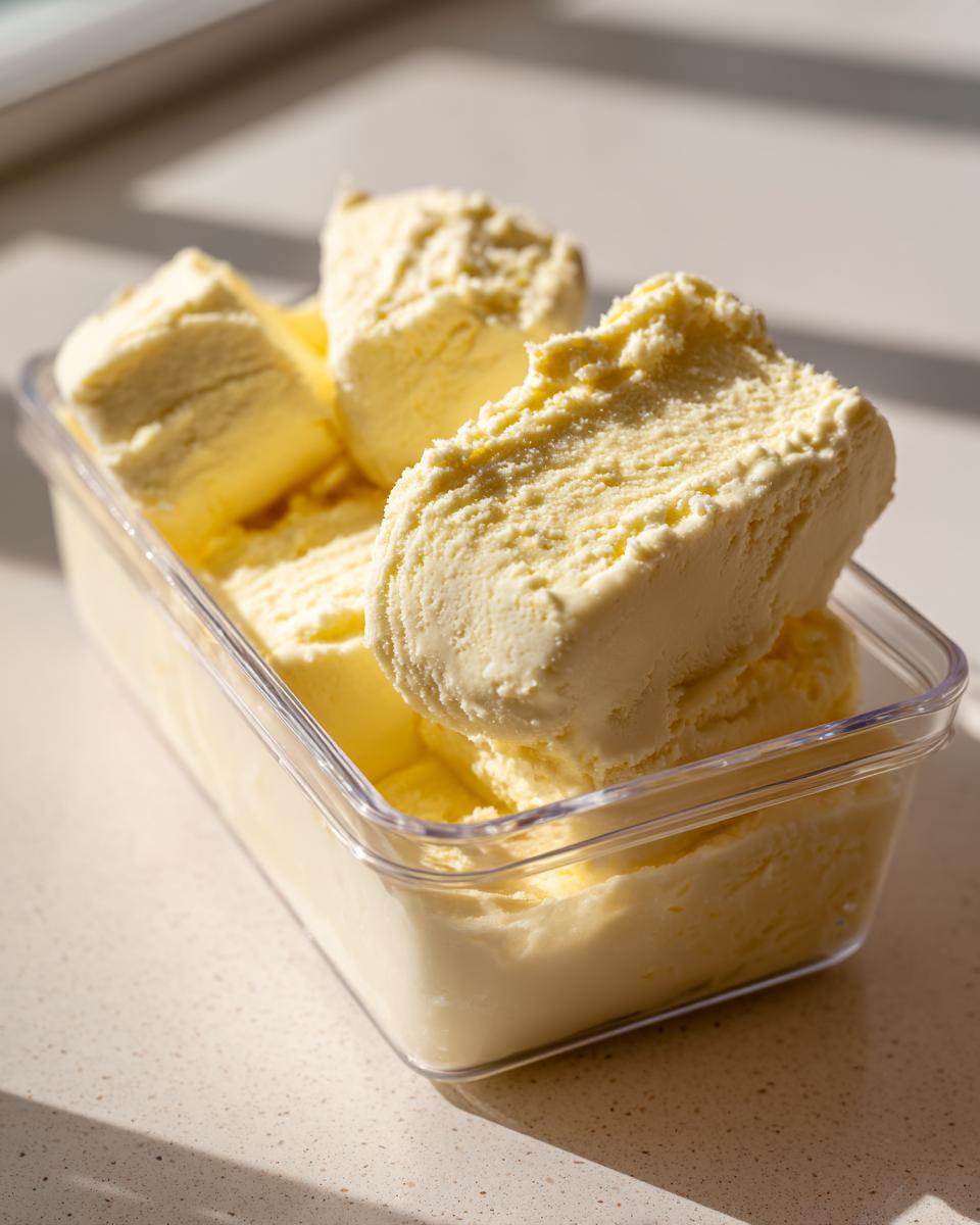 Container of homemade frozen cat treats, perfect for cooling down cats in hot weather. Featuring the keyword: Frozen Cat Treats for Hot Weather.