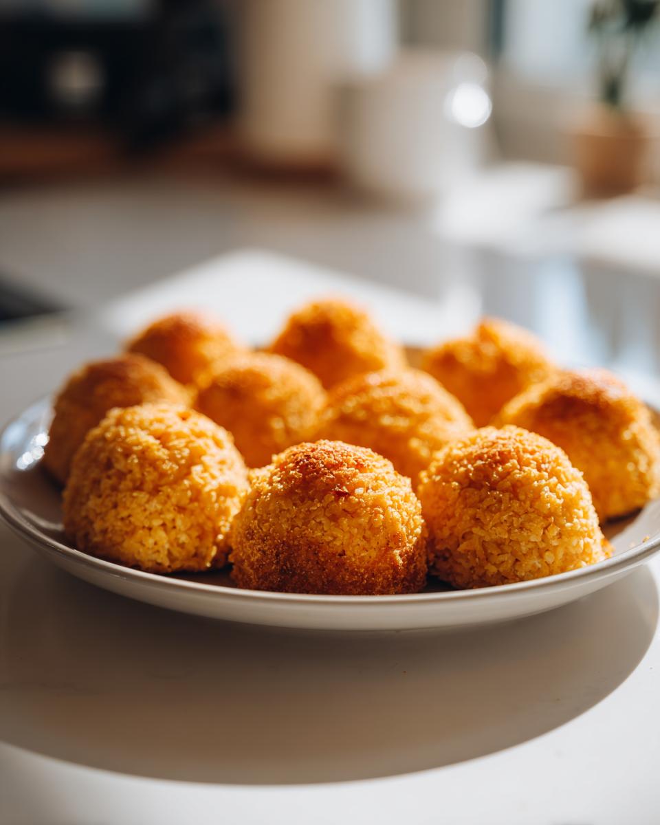Close-up of a plate with several Grain-Free Cat Treats, perfect for a healthy snack.