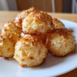 A plate of golden-brown Grain-Free Fish Cat Treats, perfect for your feline friend.