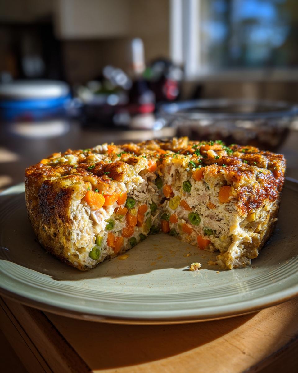 A slice of delicious Homemade Cat Birthday Cake with carrots and peas.