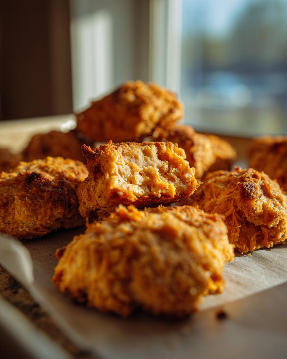Close-up of baked hypoallergenic cat treats, golden brown and delicious.