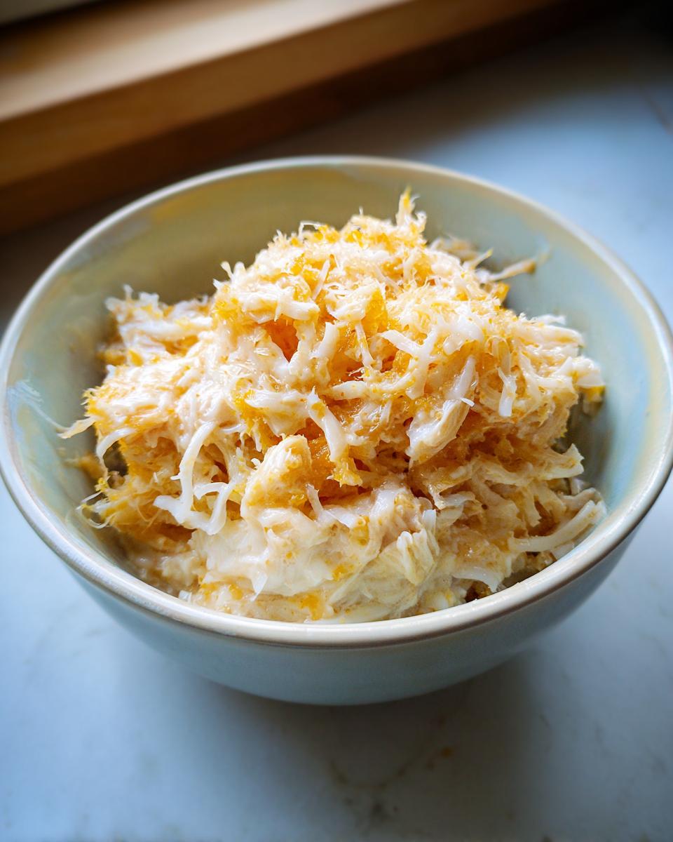 Close-up of a bowl filled with a homemade Sensitive Stomach Cat Meal.