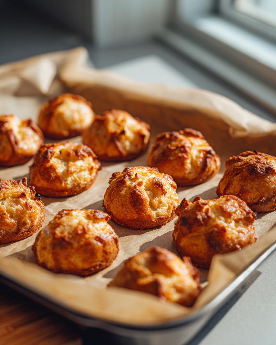 Freshly baked 3-Ingredient Tuna Cat Treats on a baking sheet, ready for your cat.
