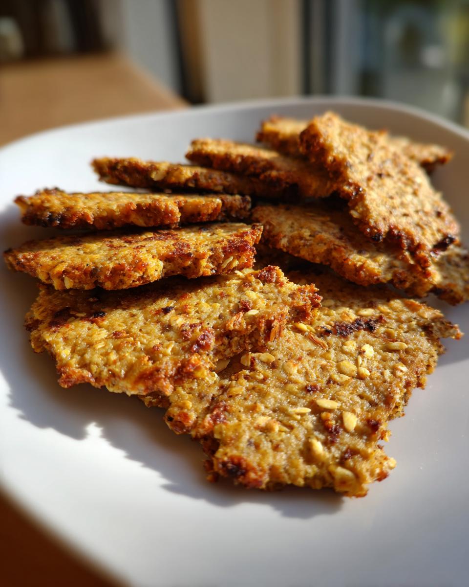 Close-up of a plate with Tuna & Oat Cat Crunchies, a healthy cat treat recipe.
