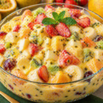 Salada de Frutas com Creme de Maracujá
