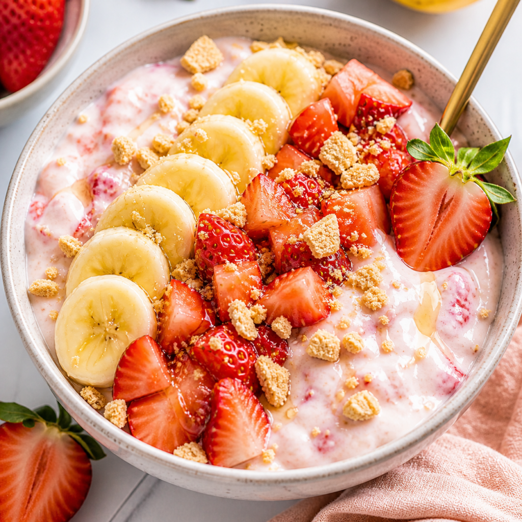 Strawberry Cheesecake Yogurt Bowl